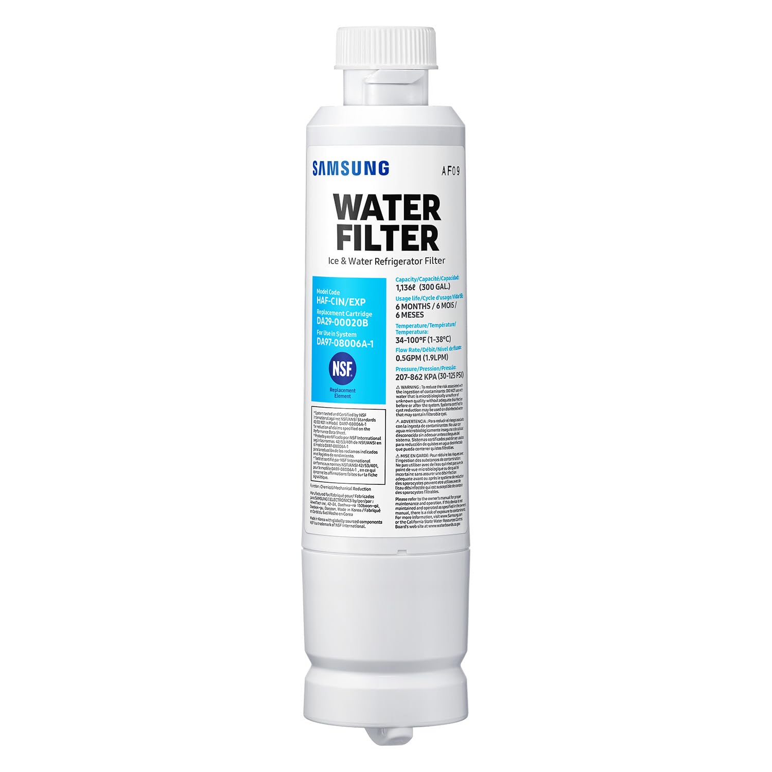 

                                                    SAMSUNG Genuine Filter for Refrigerator Water and 