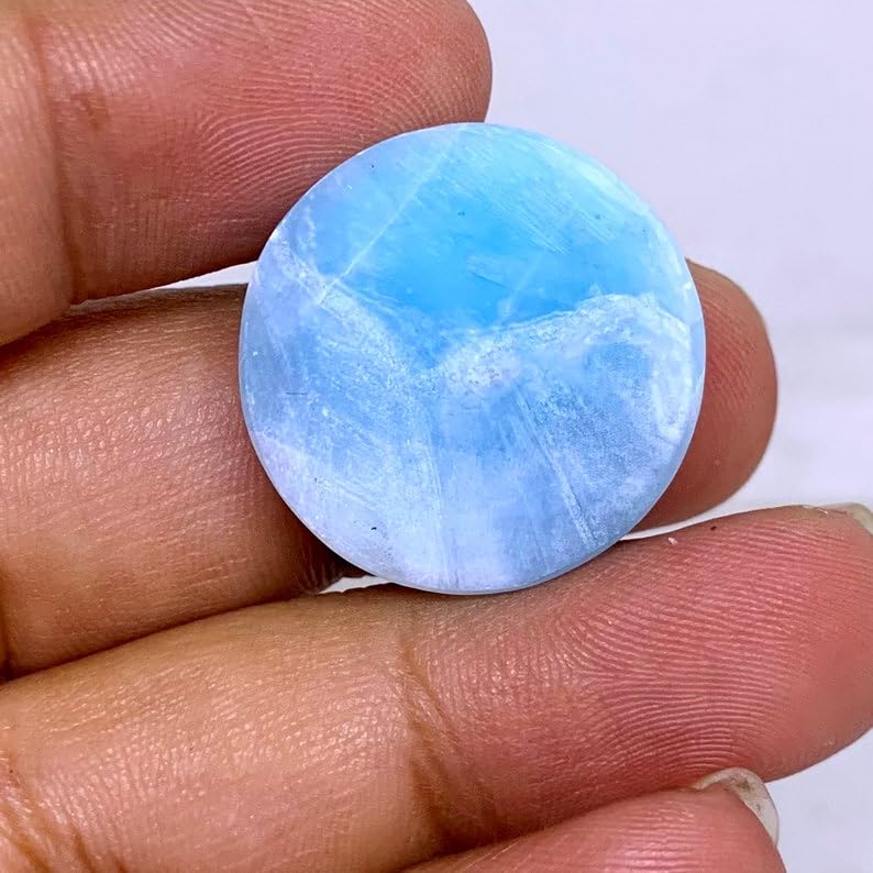 Pierre gemme larimar naturel rond 23mm de qualité supérieure pour DIY - 5