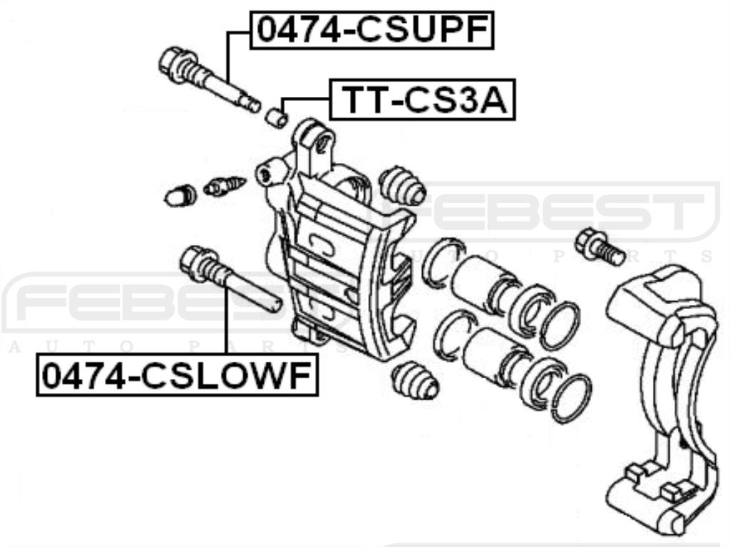 Amazon.com: Mr407742 - Pin Slide For Mitsubishi - Febest : Automotive 