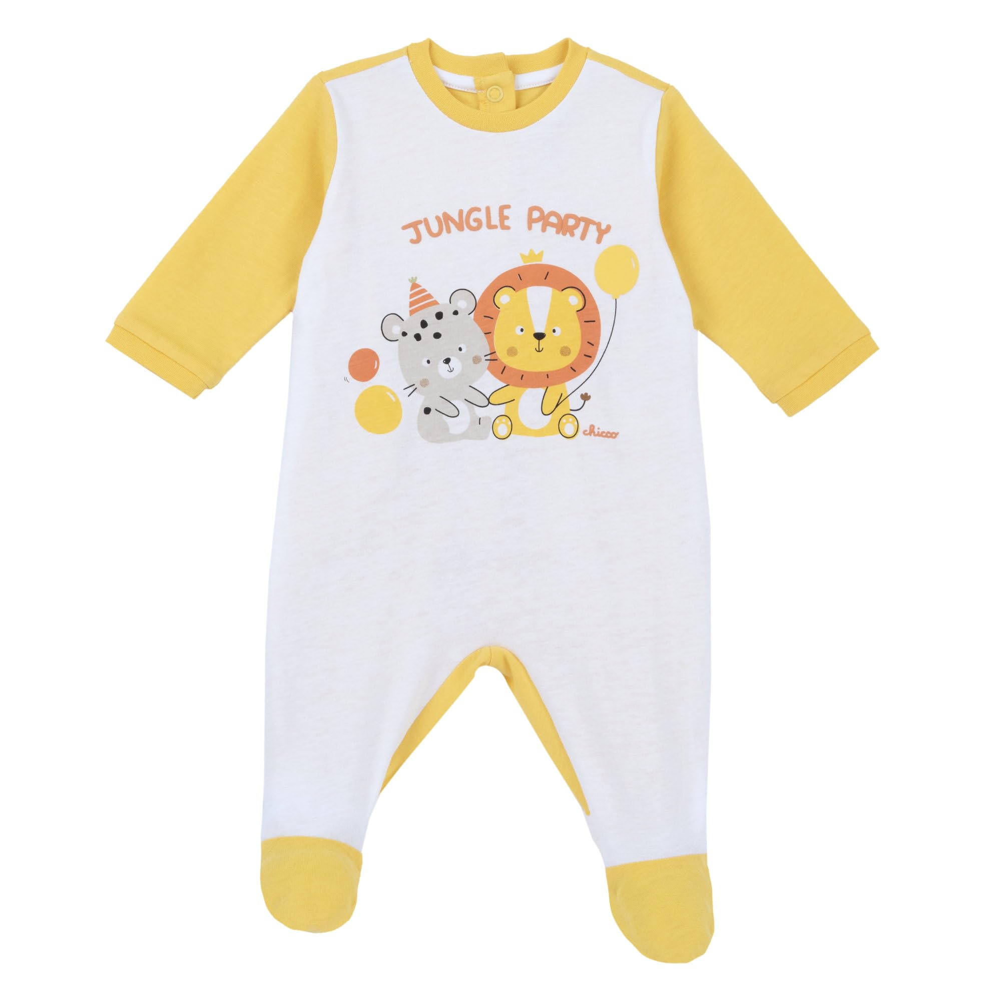Chicco, Tutina Neonato/Neonata, con Comoda Apertura Posteriore con Bottoncini, 100% Cotone, Lavabile in Lavatrice, Abbigliamento Neonato/Neonata 0-24 Mesi, Designed in Italy