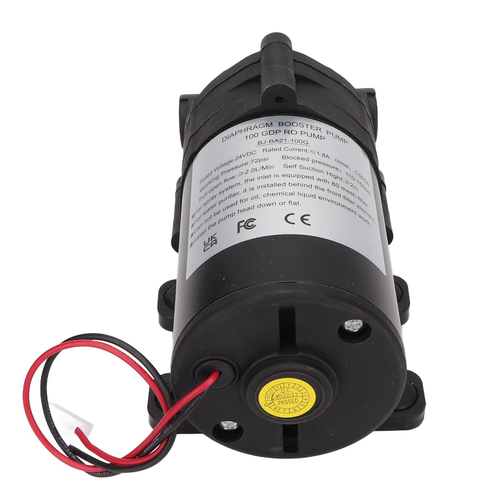 BORDSTRACT Bomba autocebante, presión de diafragma de refuerzo de agua, accesorios de baño de cocina de rosca hembra G3/8 para RV, caravana, uso marino e industrial