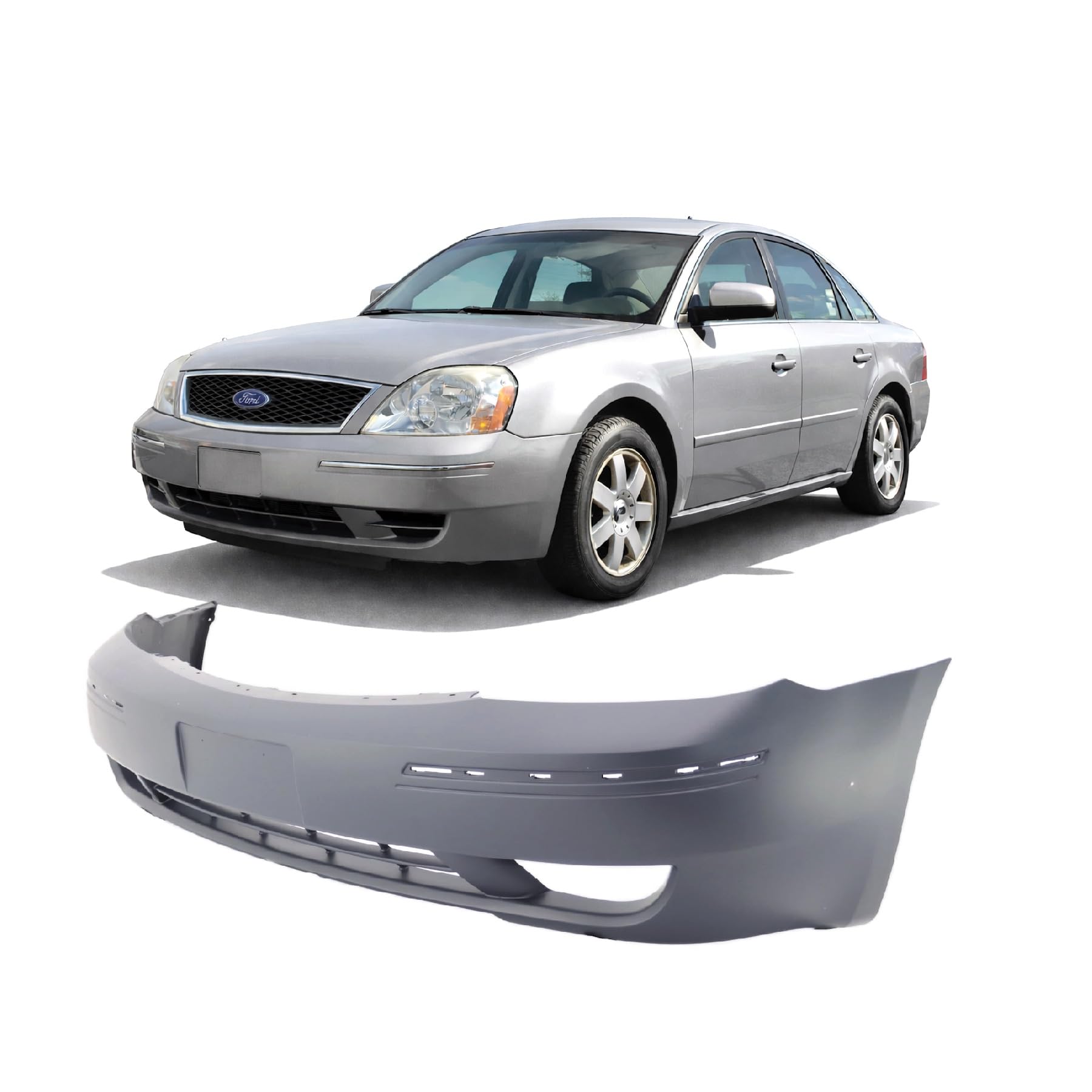 FitParts Compatible with Ford Five Hundred 2005–2007 Front Bumper Cover