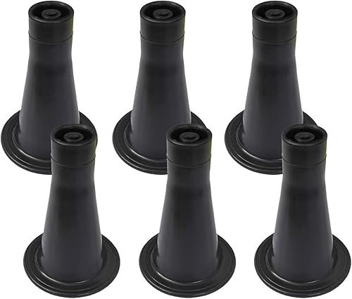 Miniatura 4 de CAFORO Patas de marco de cama que reemplazan tus ruedas. Las patas de repuesto permiten que tu cama esté estacionaria sin dañar tu suelo (juego de