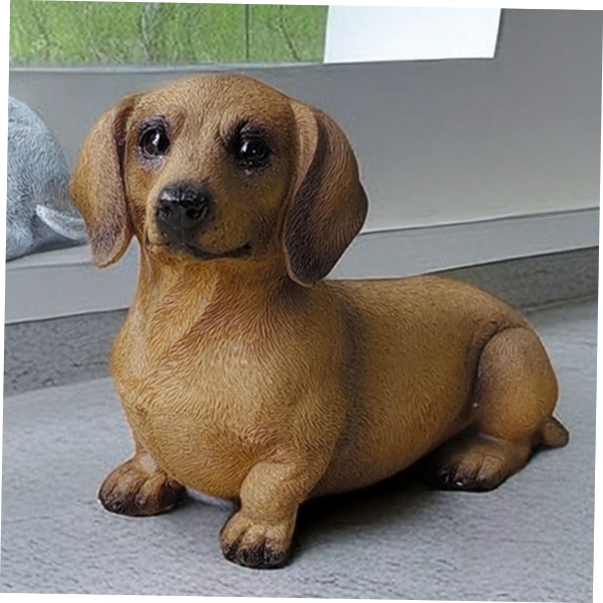 【美品】犬　ダックスフント　金属　置物　インテリア　工芸品　美術品　A1314 美品】犬 ダックスフント 金属 置物 インテリア 工芸品 美術品 A1314