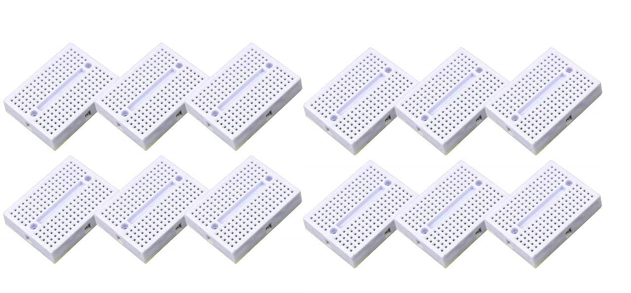 See full amazon price history chart for FEDUS 10 pcs White 170 Tie-Points Mini Solderless Prototype Breadboard for IOT Projects FEDUS 10 pcs White 170 Tie-Points Mini Solderless Prototype Breadboard for IOT Projects (B07ZZWWJJH) Amazon Price History, Amazon Price Tracker