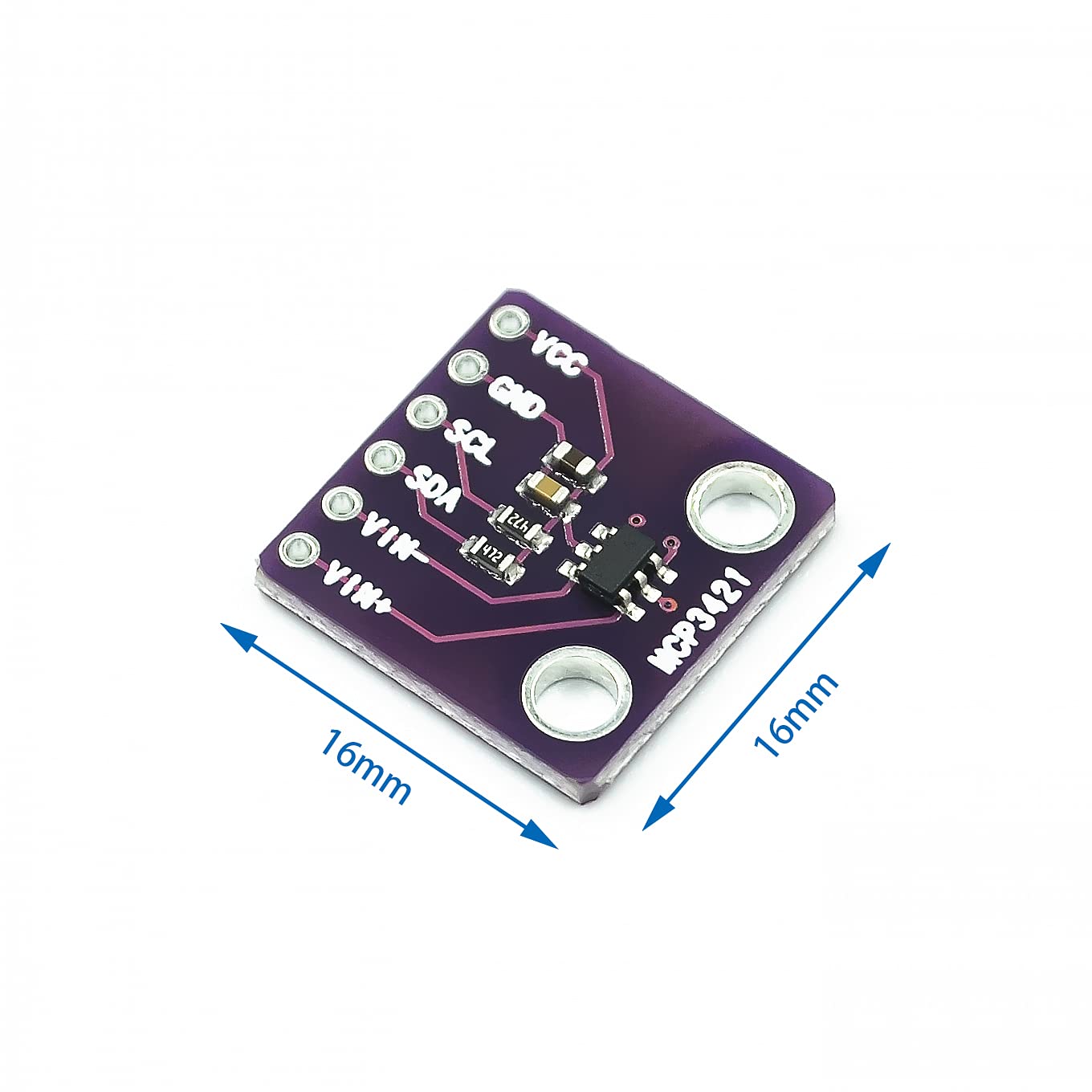 5 uds MCP3421 I2C SOT23-6 módulo ADC Delta-Sigma para analizador Serie PICkit