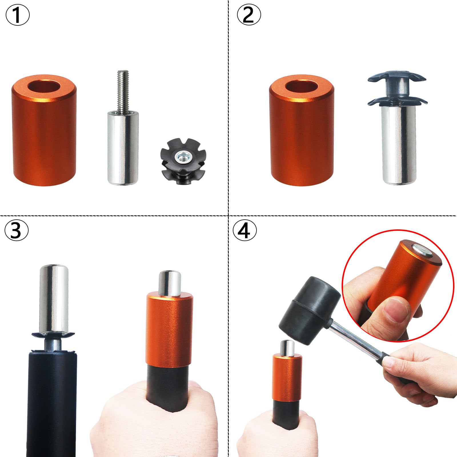 Kit Forcella Bicicletta Con Dado A Stella - Set Per Montaggio E Regolazione - Foto 11