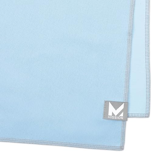 MISSION Max Plus Cooling Towel- Soft, Durable Microfiber - Cools Up to 3 Hours - UPF 50 Sun Protection - Machine Washable