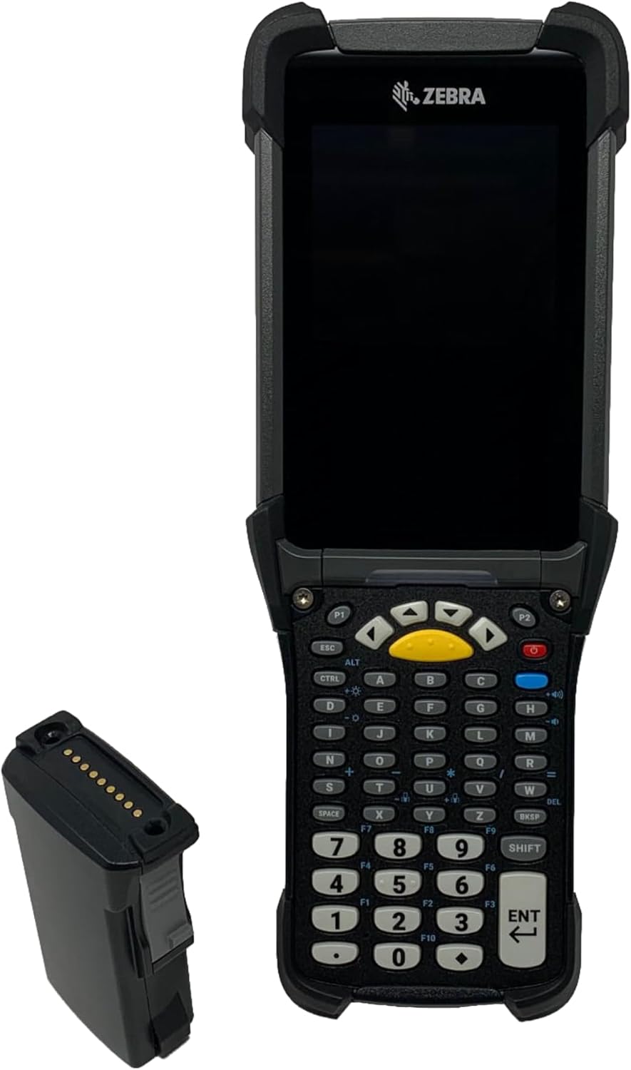 Zebra MC9300 Mobile Computer, MC93 Android 13 1D/2D Barcode Scanner (Extended Range), 53-Key Alpha Numeric Keyboard.