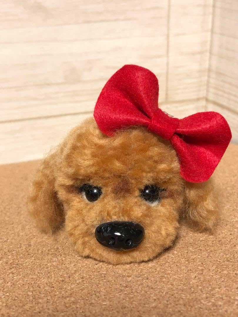 トイプードル 羊毛フェルト ストラップ付き 羊毛フェルト ストラップ