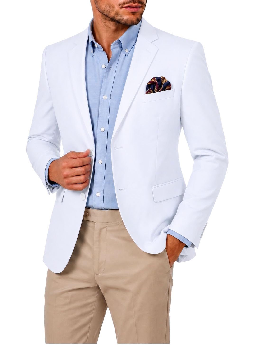 men's suit blazer casual coats lightweight party jackets groomsmen sports coat two button tuxedo suits