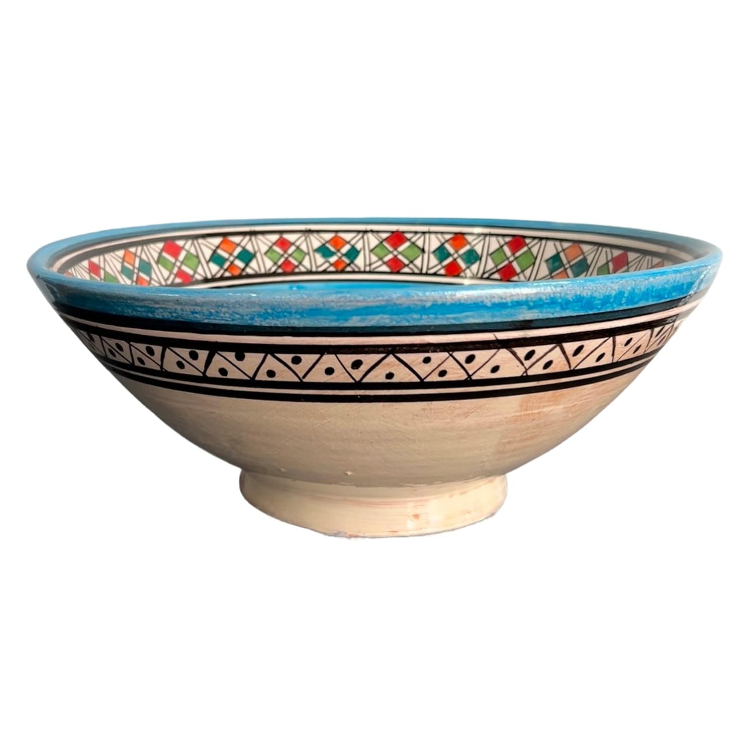 Generico Ciotola in Ceramica Terracotta Marocchina Artigianale Diam. 30 cm - Appendibile,Decorativa e Da Portata -Eleganza e Versatilità per la Tua casa 2702261304