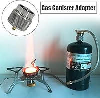 Vista 7 de Adaptador de butano a propano Adaptador de estufa de camping Conector de estufa de senderismo al aire libre para bote de combustible de isobutano