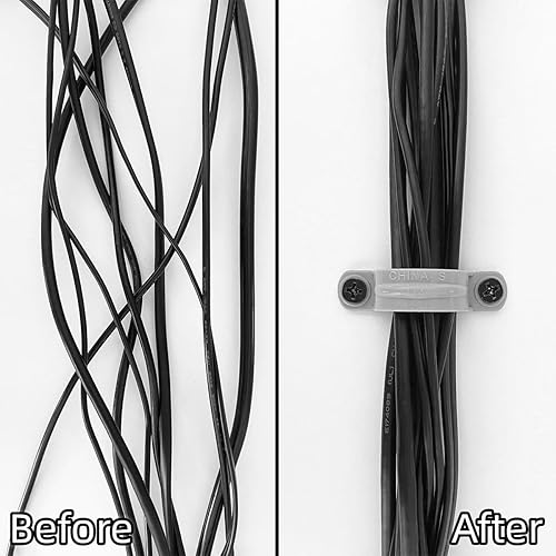 Miniatura 5 de 50 correas de tubo de PVC de 12 pulgada, 2 agujeros de plástico para correa de conducto, abrazaderas de tubo, abrazadera de conducto, clips de