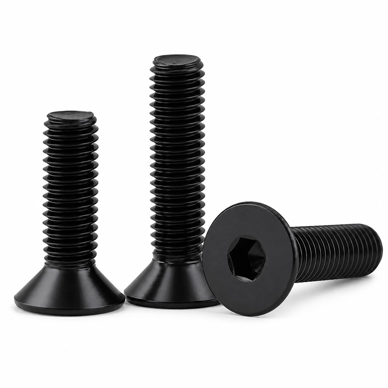 By "VP INDUSTRIES" (Pcs-25) M3x8 mm Allen CSK Head Screw Black Zinc Plated High Tensile | Countersunk Screw for Modular Furniture, Wooden Work, Electrical Fittings, DIY & Industrial Use-picture-12