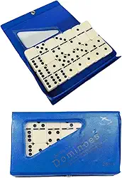 JOGO DE Dominó , Profissional De Osso Estojo Com 28 Peças