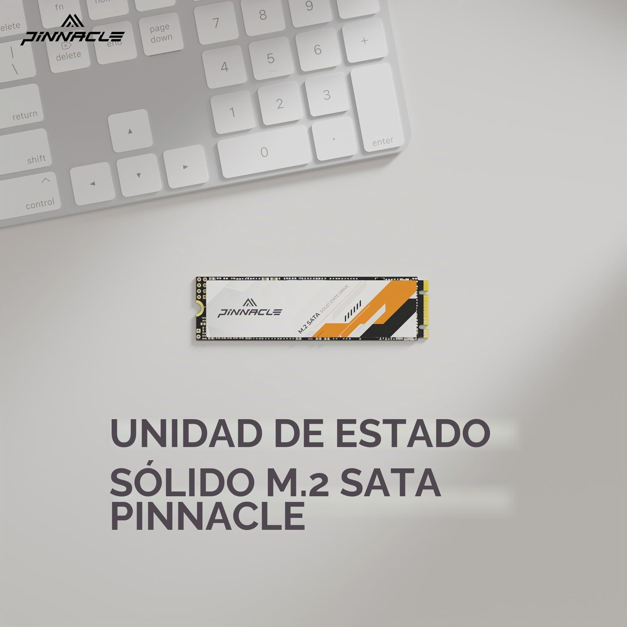 Timetec SSD 3D NAND QLC SATA III 6 GB/s M.2 2280 NGFF Velocidad de Lectura de hasta 550 MB/s SLC Cache Performance Boost Unidad Interna de Estado sólido para PC (512GB)