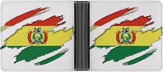 Custom Bolivia Retro Ripped Wallet PU Leather Thin Bifold Wallet with Credit Card Pocket Convenient Unisex