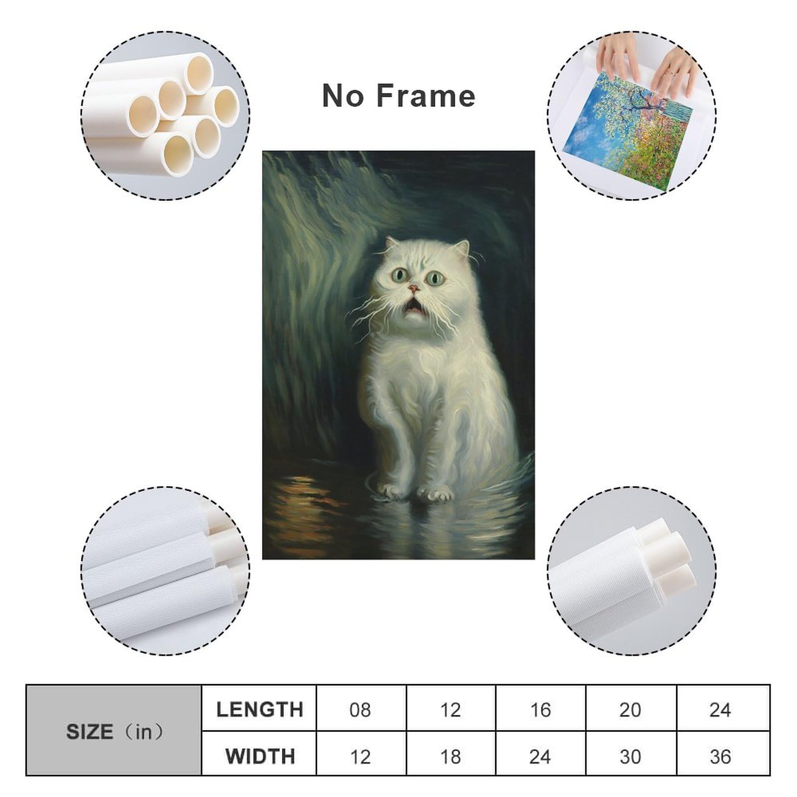 【CAT】　vintage poster Vintage Smoking Cat Poster Print, Tabaqueira Print, Vintage