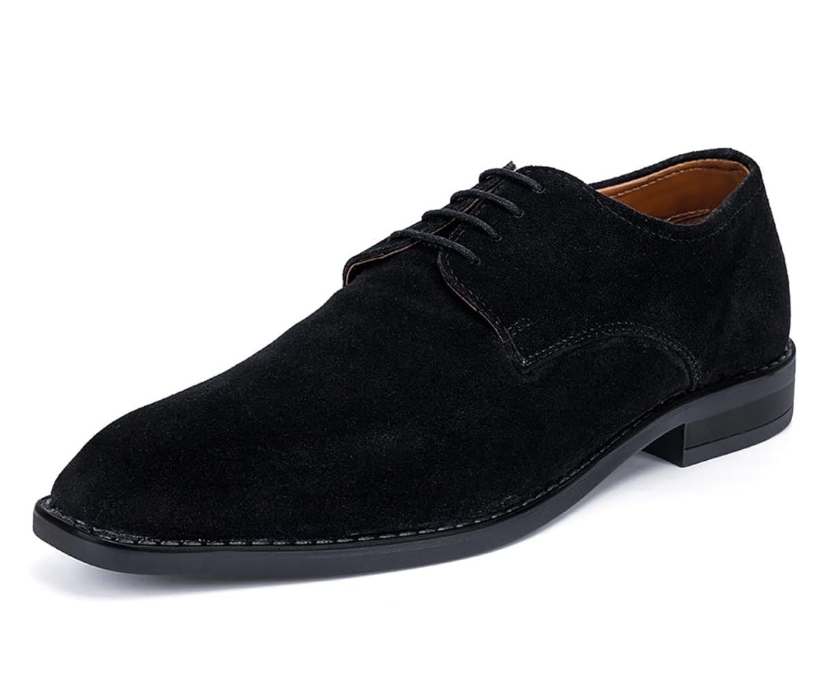LOUIS STITCH Men's Formal Shoes | Italian Suede Leather Lace-Up | British Style Handcrafted | Comfortable for Business, Casual, and Parties | (SXSUPL)