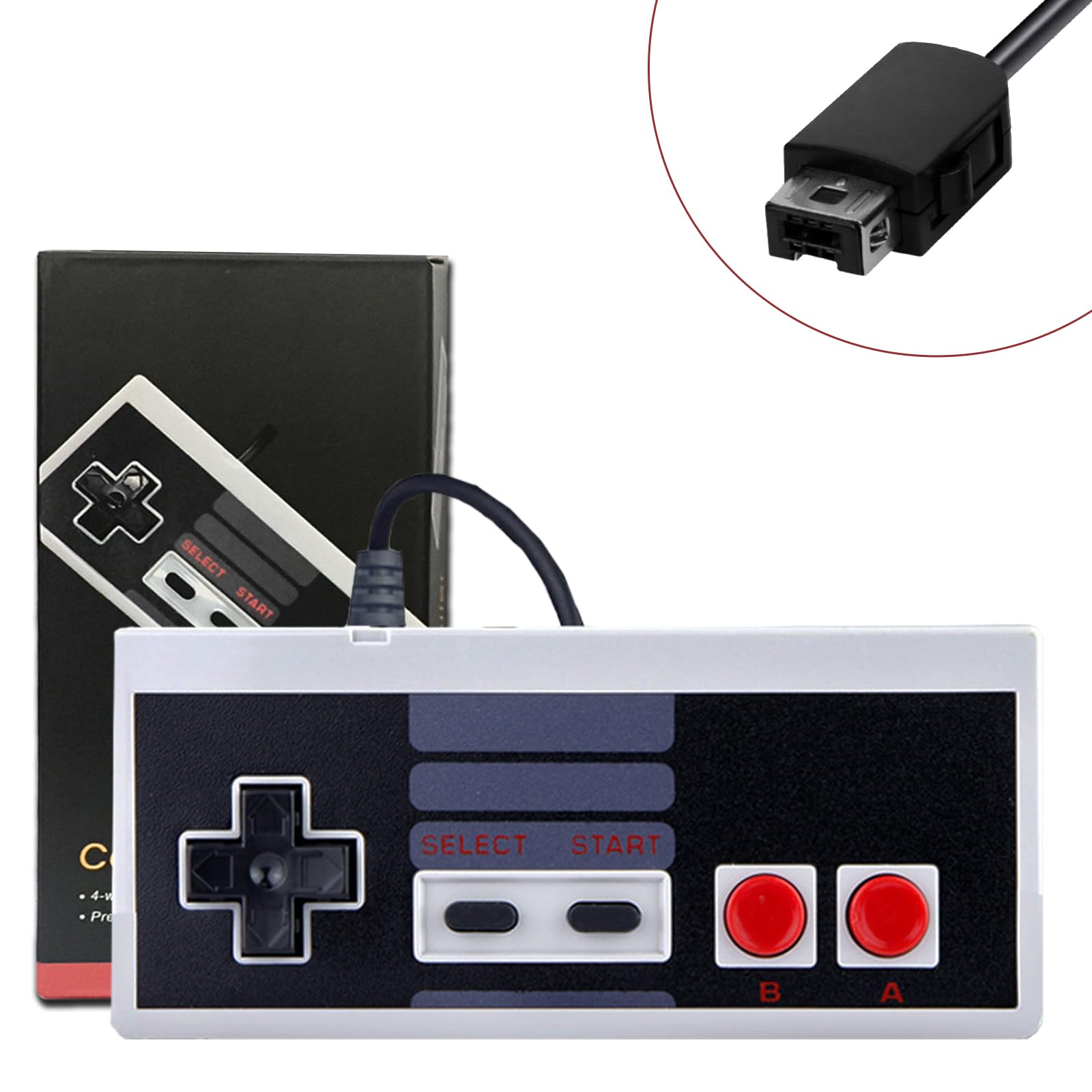 Photo 1 of acisan Retro Wired Controller for Mini Classic Edition, 9.8 ft Extra-Long Cable, D-Pad with A/B Buttons