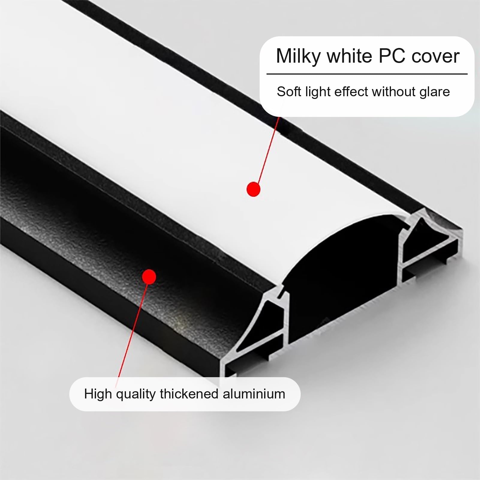 Profili per Strisce Led Striscia LED in Stile Orientale per Battiscopa | Diffusore per Luce LED con Cornice Dorata, Illuminazione Indiretta a LED per Camera da Letto/ Soggiorno