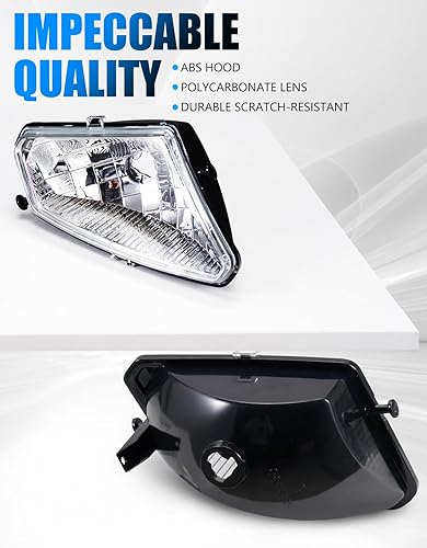 Miniatura 5 de A & UTV PRO Carcasa de faros delanteros para Polaris Sportsman 500 HO EFI TOURING 2005-2010, cubiertas de luz delantera izquierda y derecha,