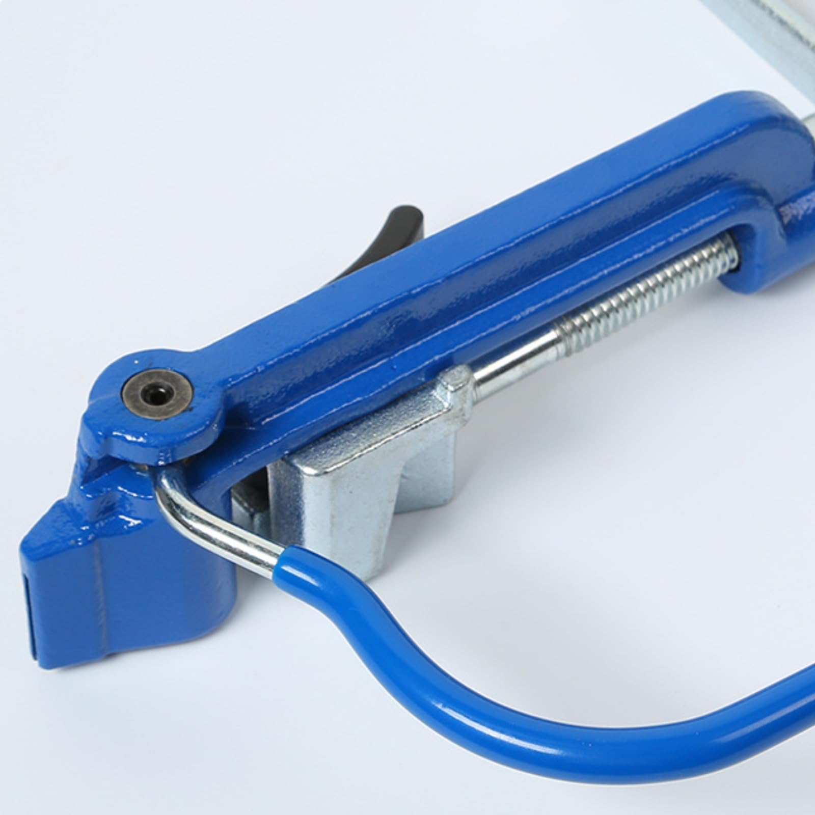 Milageto Máquina de Flejado de Acero Inoxidable Herramienta Manual con Tornillo Tensionador de Correas Cabezal de Sujeción Barra con Aros Funcionamiento