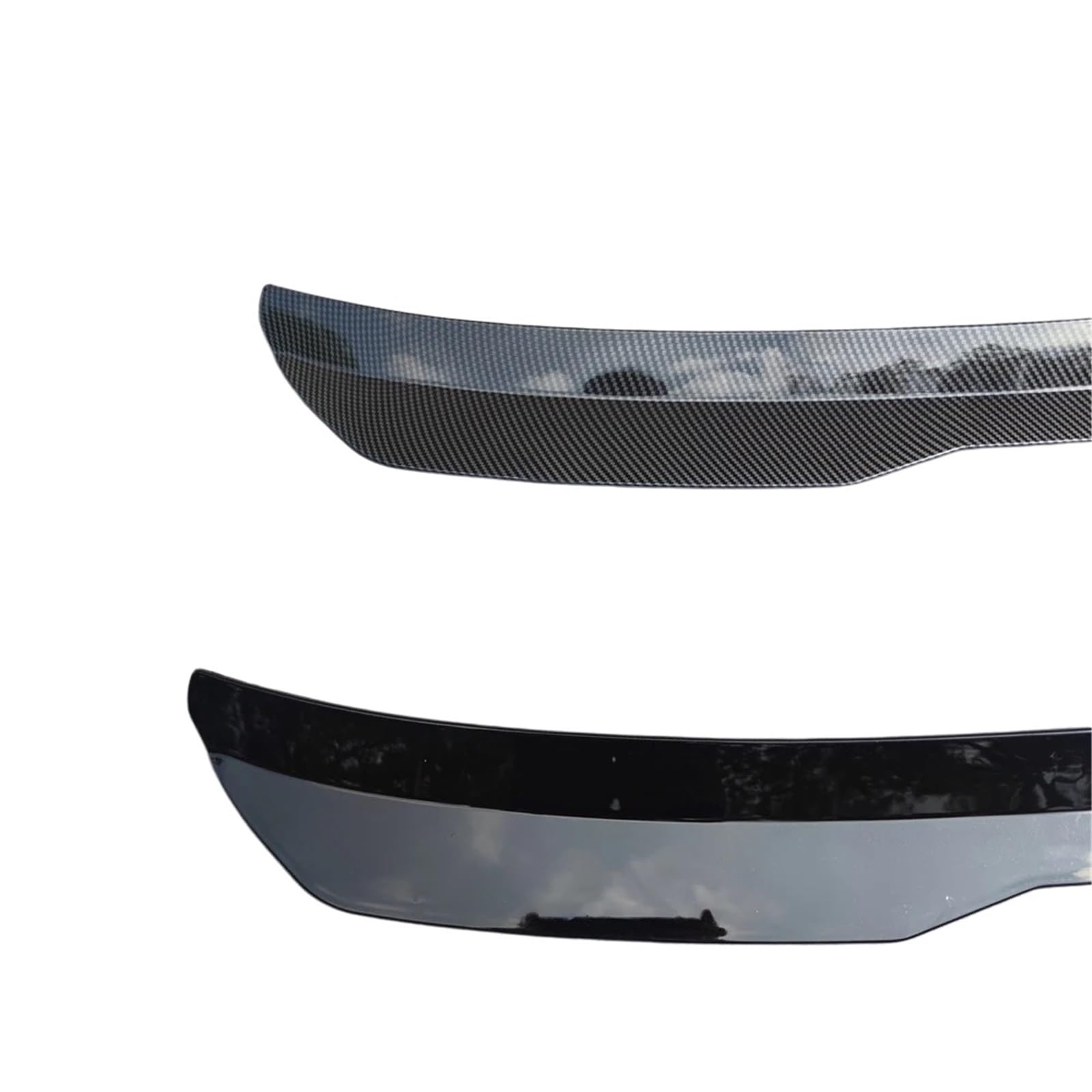 Tylny Spoiler dachowy kompatybilny z AUDI RS6 AVANT C6 tworzywo ABS czarny błyszczący tylny spojler samochodu uniwersalne skrzydło spojlera(Glossy black)