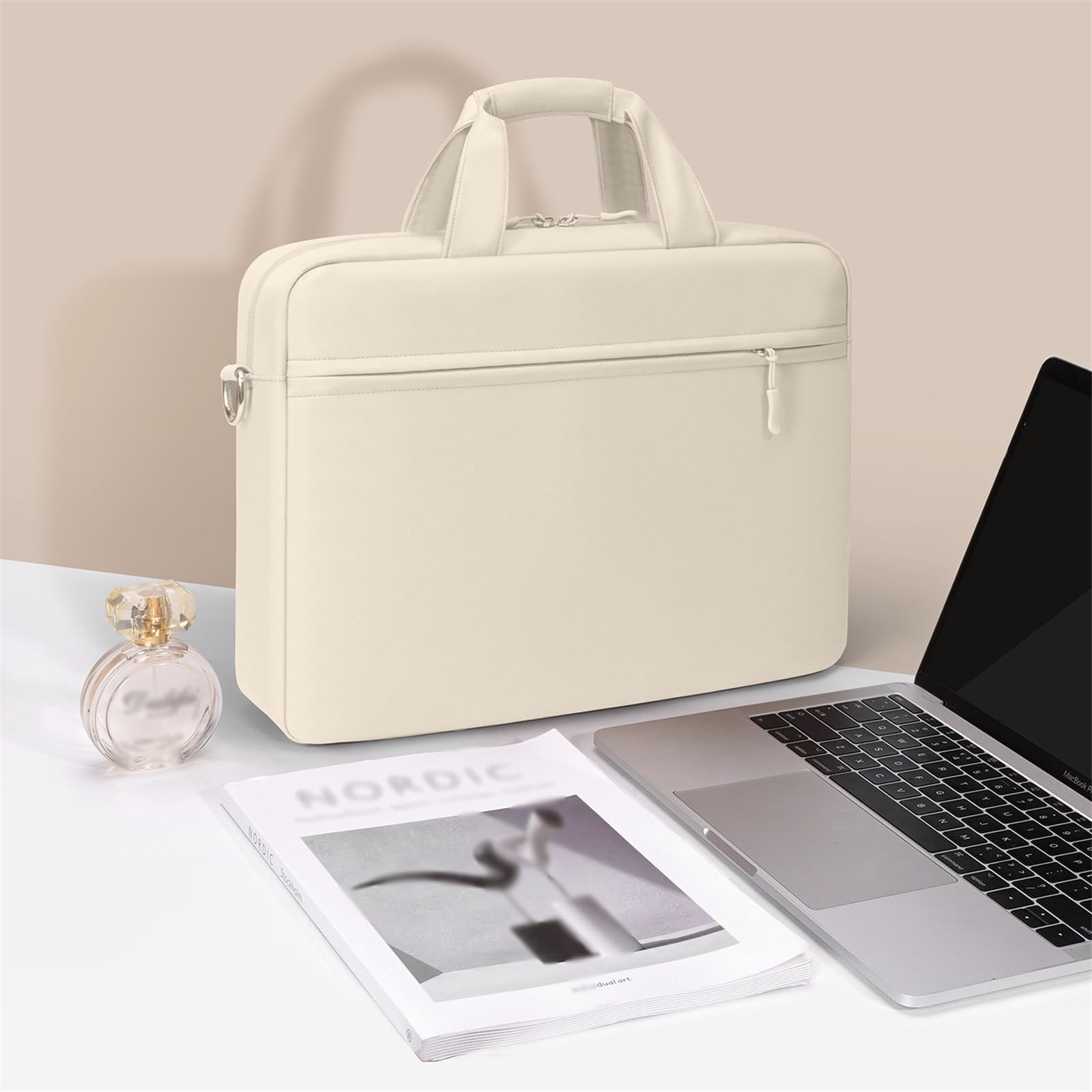 Etui na laptopa Torba na laptopa, teczka na ramię i torba kurierska na podróże służbowe, biuro z uchwytem
