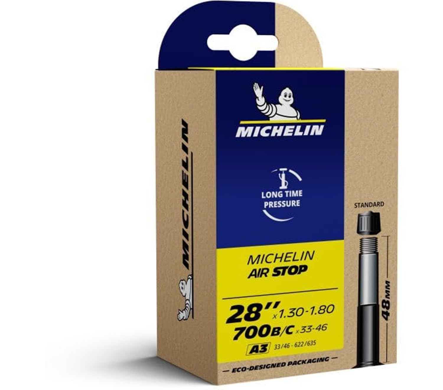 Michelin Black Airstop Road 700C Inner Tube
