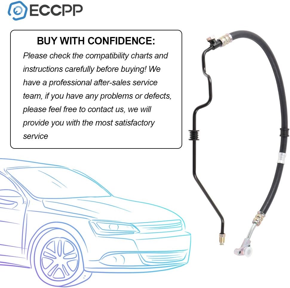 ECCPP Power Steering Pressure Pipe Hose Assembly Fit for 2008 2009 2010 for Honda Odyssey Compatible with 53713SHJA02 Power Steering Hose