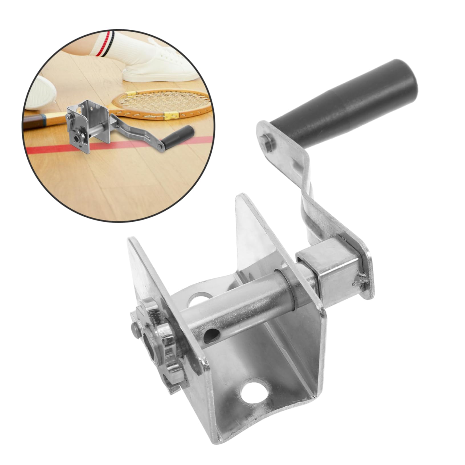 Ibasenice Tensor de Cuerda para Voleibol y Bádminton, Herramienta de Encordado Metálica Manual