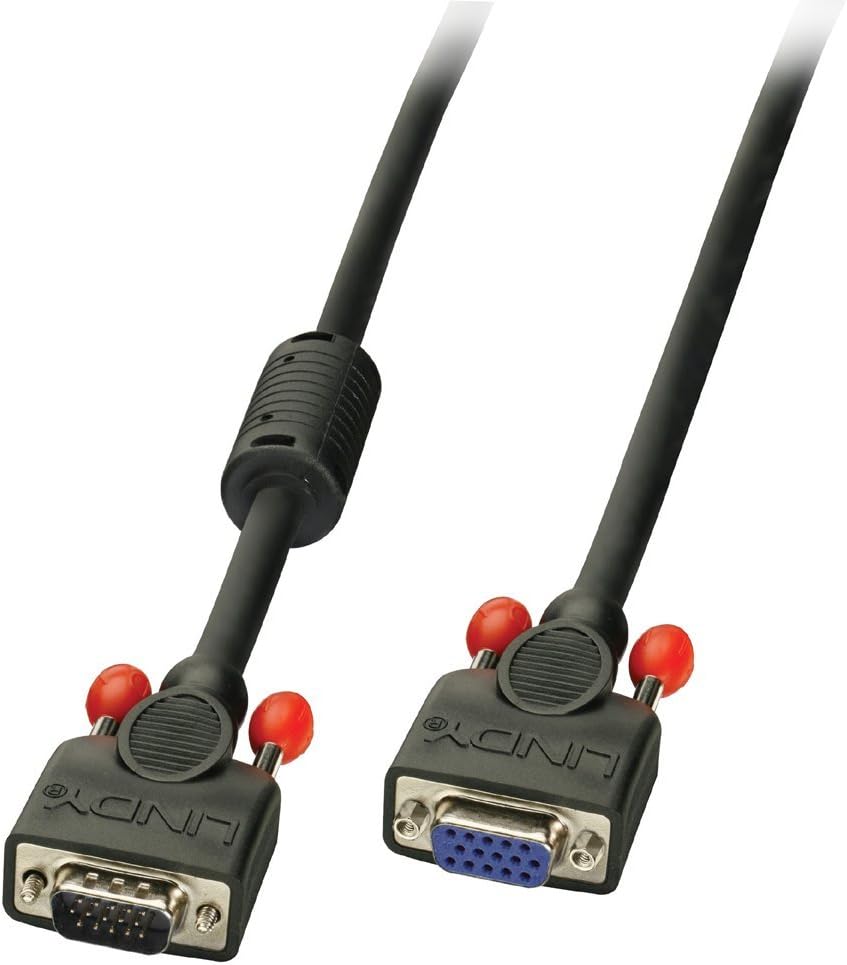 LINDY 2m Premium SVGA Monitor Extension Cable, Black