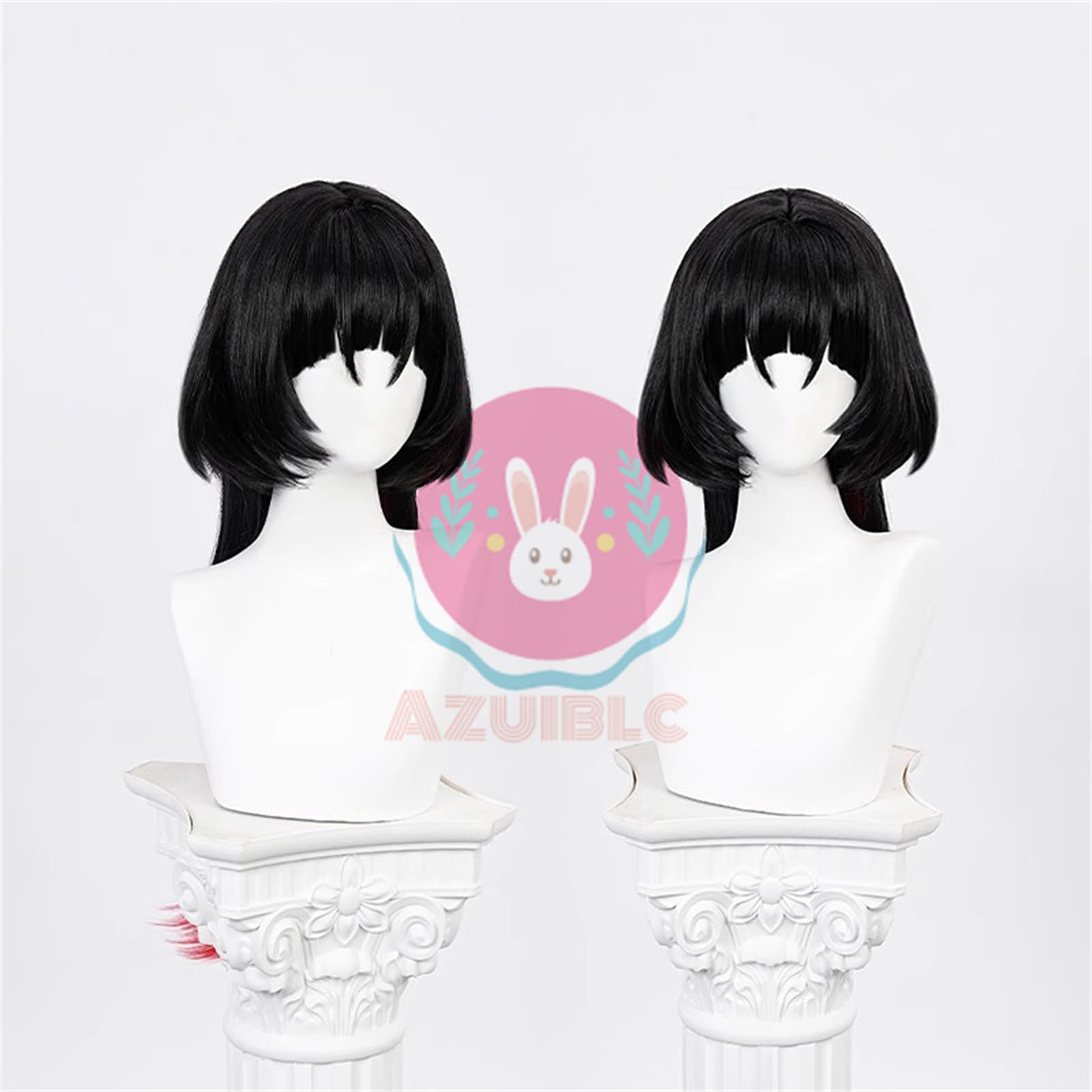 Amazon.co.jp: 【Azuiblc】ジェーン・ドゥ コスプレ ウィッグ 黒色 