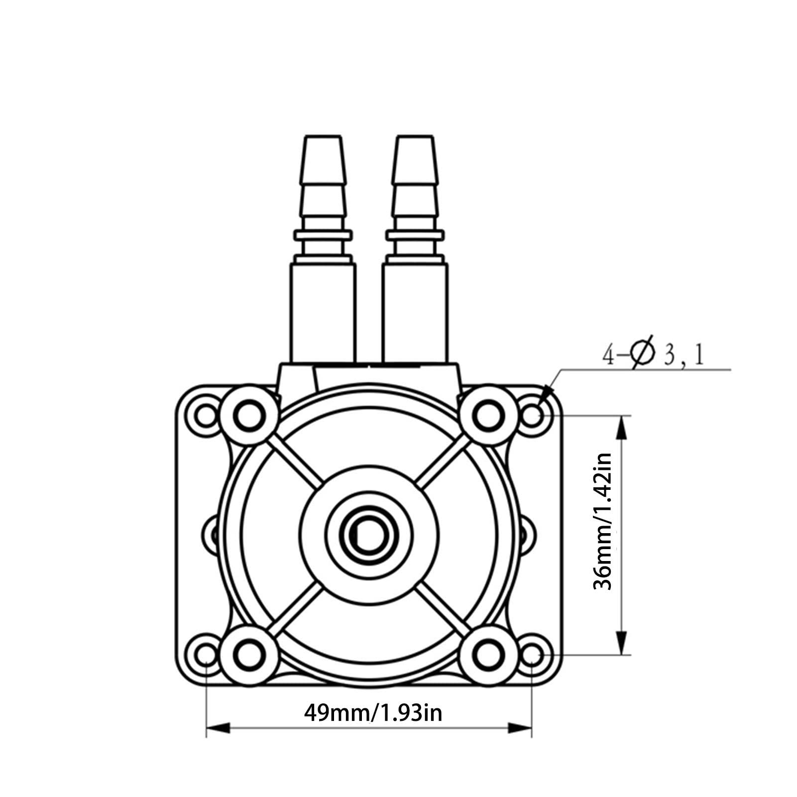 CHICIRIS Korrosionsbeständige Schlauchpumpe, 700ml/min Doppelkopf (DC24V)