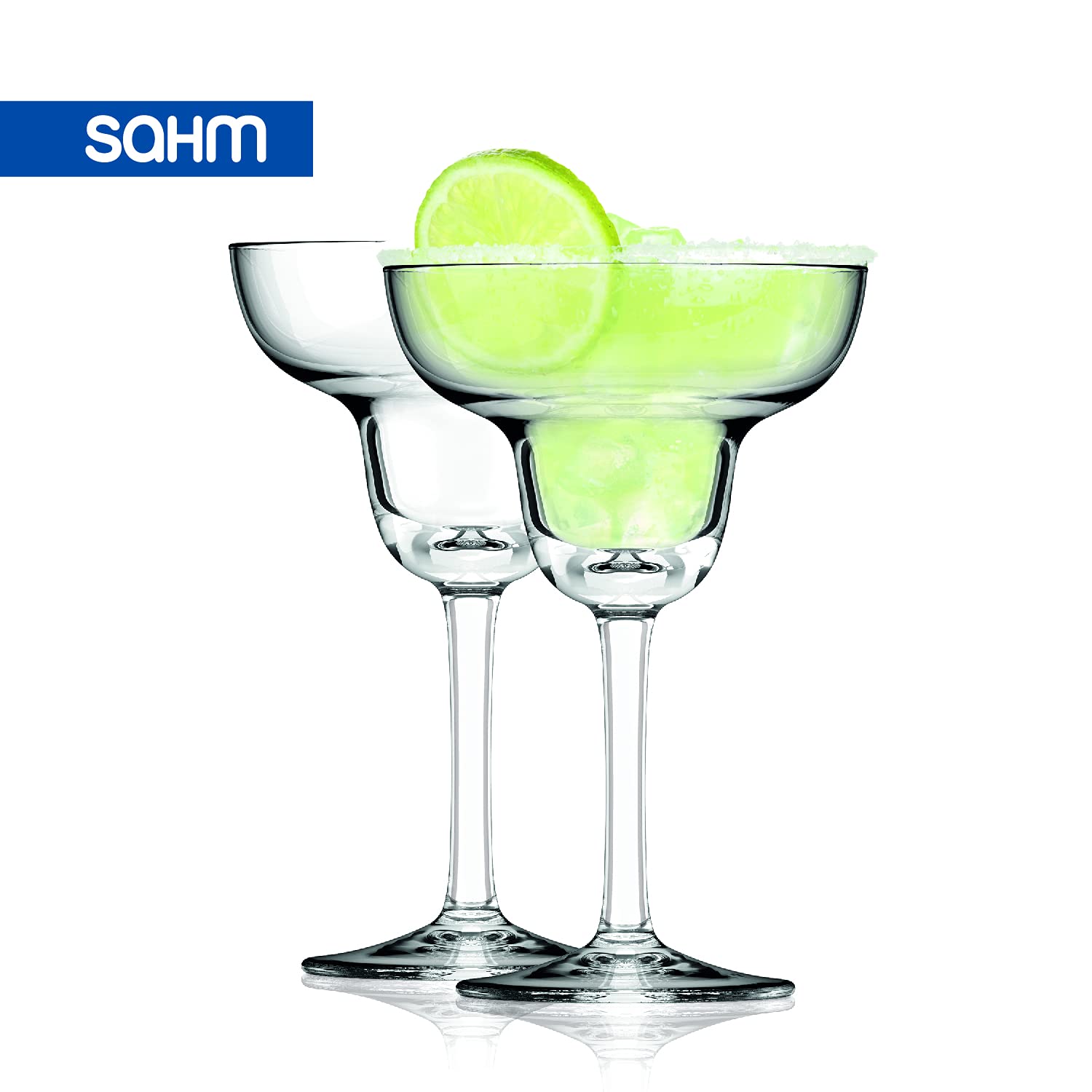 Sahm Margarita Lot de 6 verres à cocktail - 270 ml - Verre Margarita de qualité supérieure - Idéal également comme verre à glace