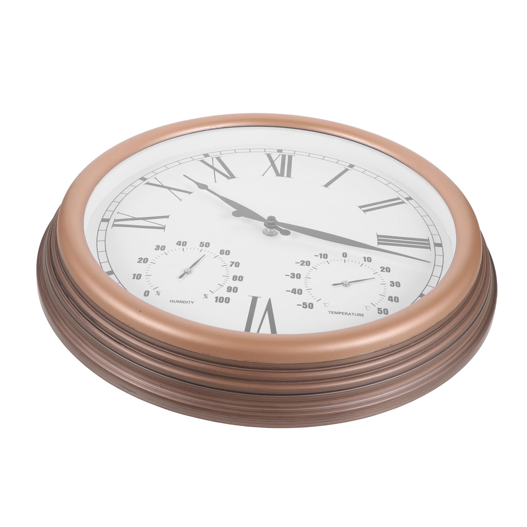 Horloge extérieure étanche avec thermomètre et hygromètre intégrés pour jardin