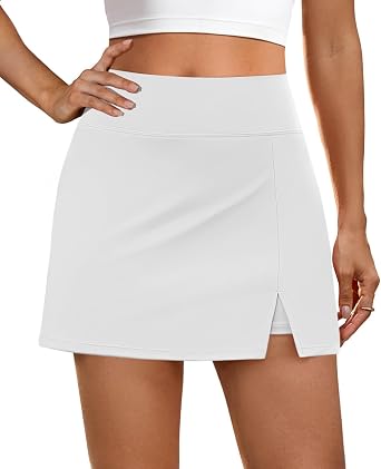 NIASHOT Womens Skort with Pockets Summer Fashion Tennis Skirt Mini Golf Clothes Athletic Outfits High Waisted Workout Skorts