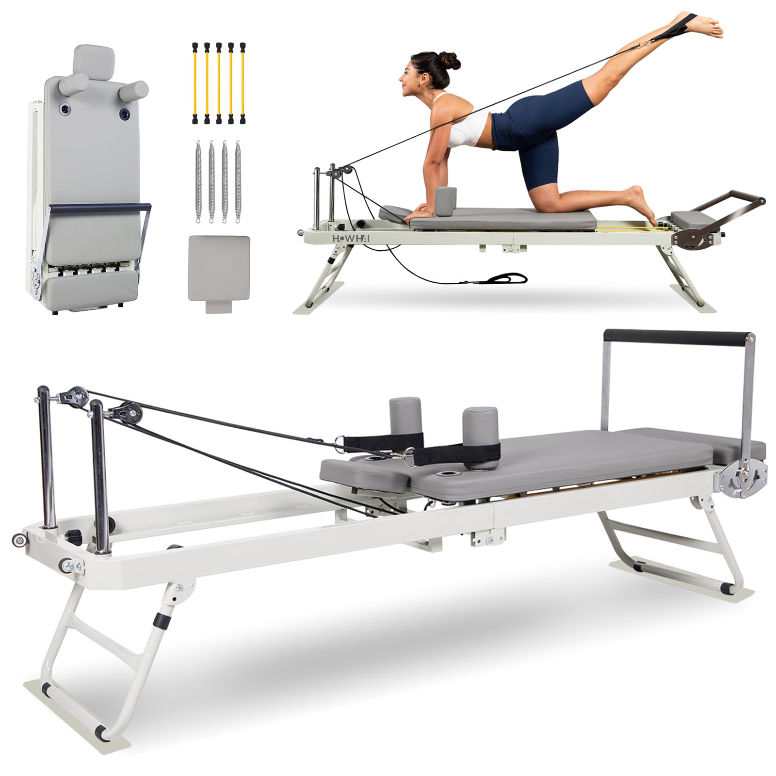 HOWHAI Foldable Reformer with Jump Board