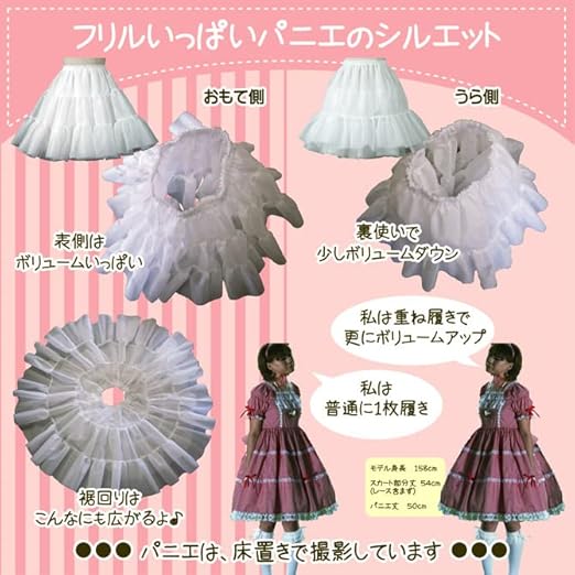 Amazon Co Jp Sb 32 フリルいっぱいパニエ 32cm丈 ブラック ファッション Amazon Co Jp Sb 32 フリルいっぱいパニエ 32cm丈 ブラック ファッション