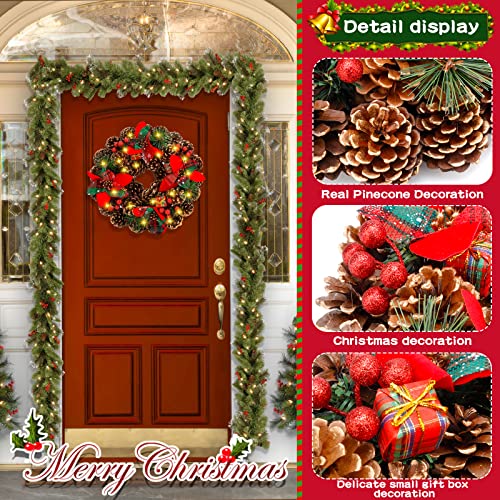 Frasheng Ghirlanda Natalizia 30cm Christmas Wreath...