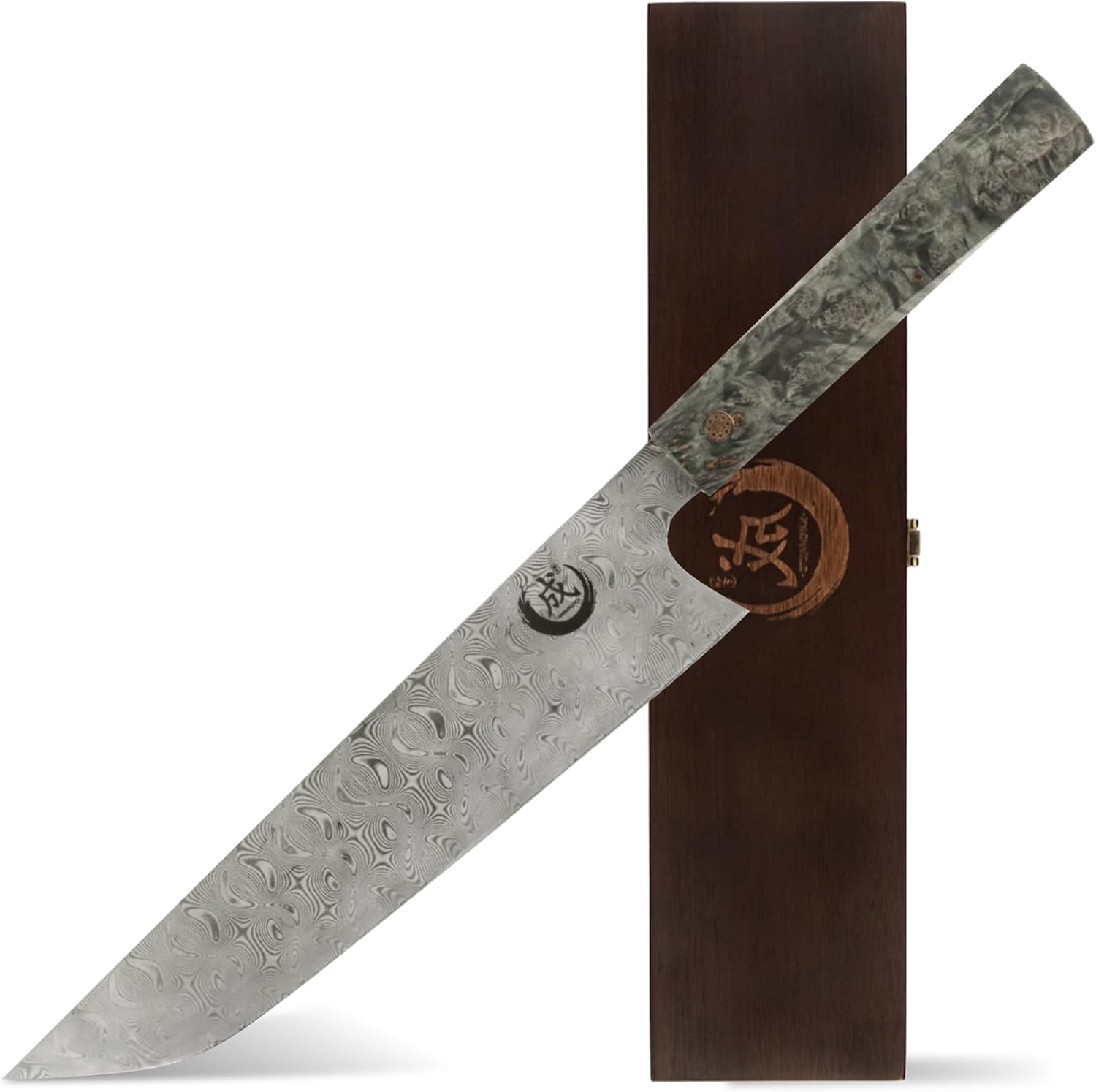 Tatsumaki 24cm Gyuto Chef Knife – 110 Layer Damascus Steel, Dual Core Blade, Ultra Sharp Kitchen Knife