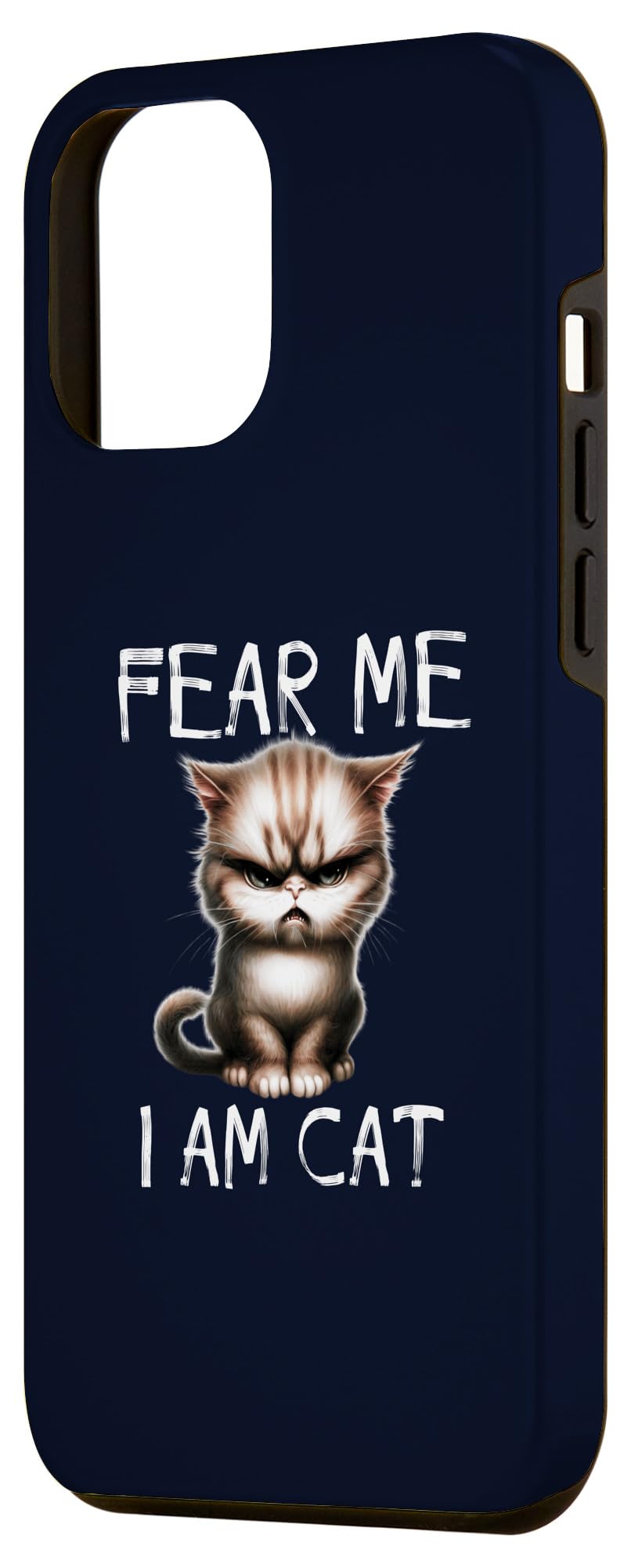 iPhone 12 Pro Max Fear Me I Am Cat Funny Angry Cat Cats Owner & Lover Case - Image 2