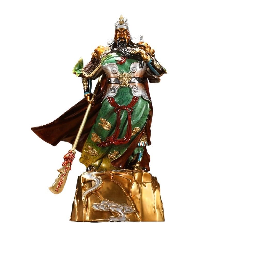 CHICKEN Bronze Living Room Ornaments Brass Guan Gong God of Fortune ornament righteousness living room entrance decoration Ornaments to Attract Wealth