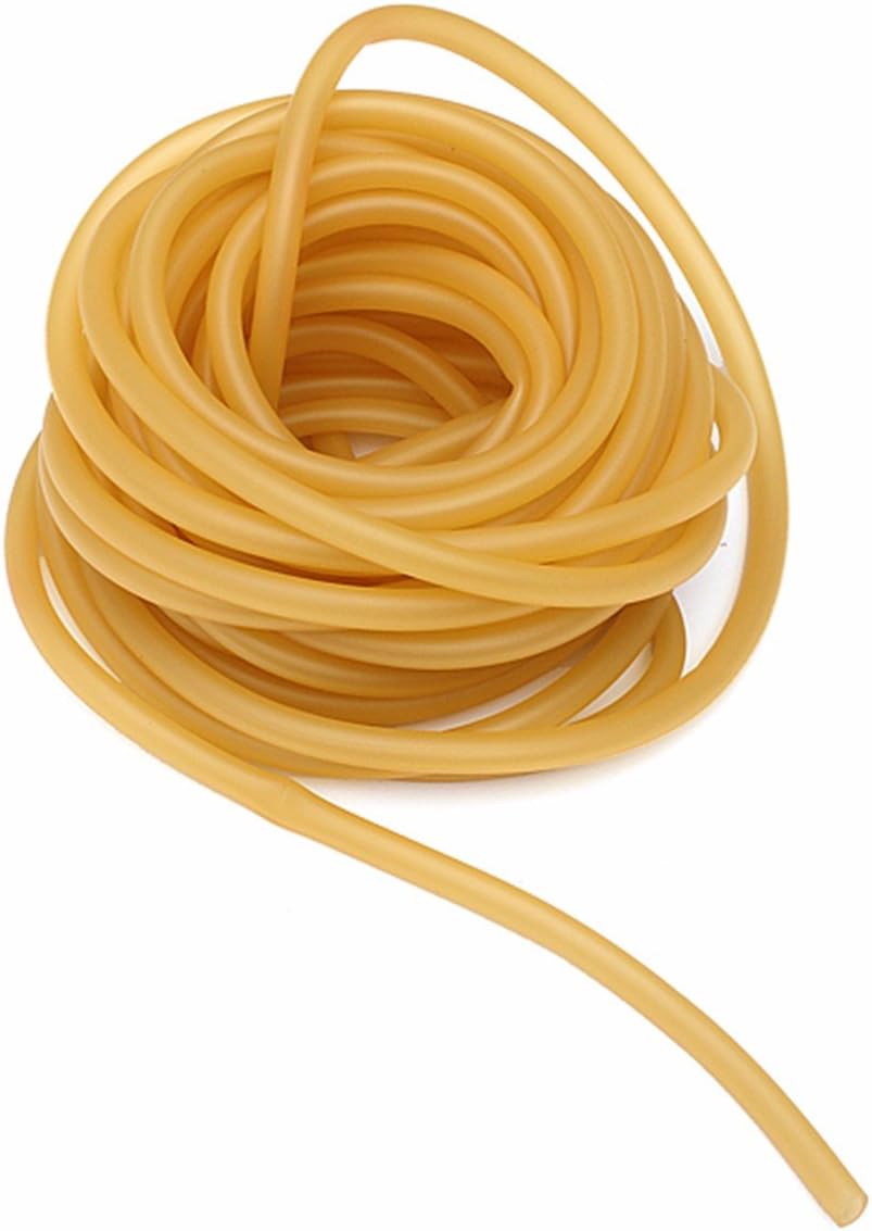 Rubber Hose, 5m Natural Latex Rubber Band for Slingshot Catapult Elastic Parts Band Hose Rope 6x9mm