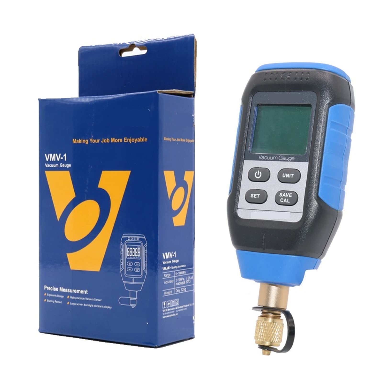 Inteligentny cyfrowy wakuometr laboratoryjny system chłodniczy kontrola próżni wakuometr VMV-1 0-10000P dla początkujących
