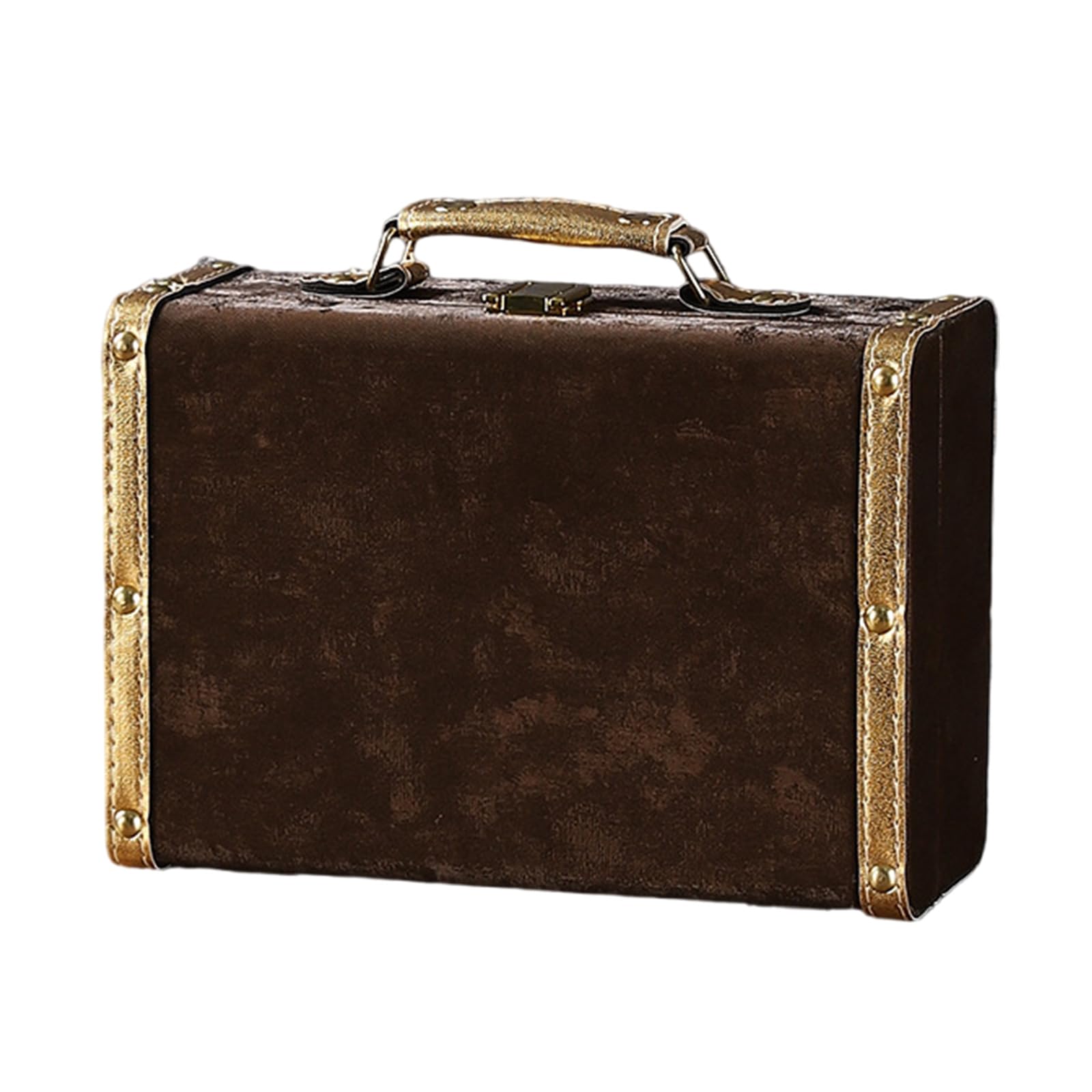 Carotoe A Leather Jewelry Storage Box Ntique Styles Handheld Organizers For Jewelry Nd Home Decoration Daily Casual Use Home Decoration Box