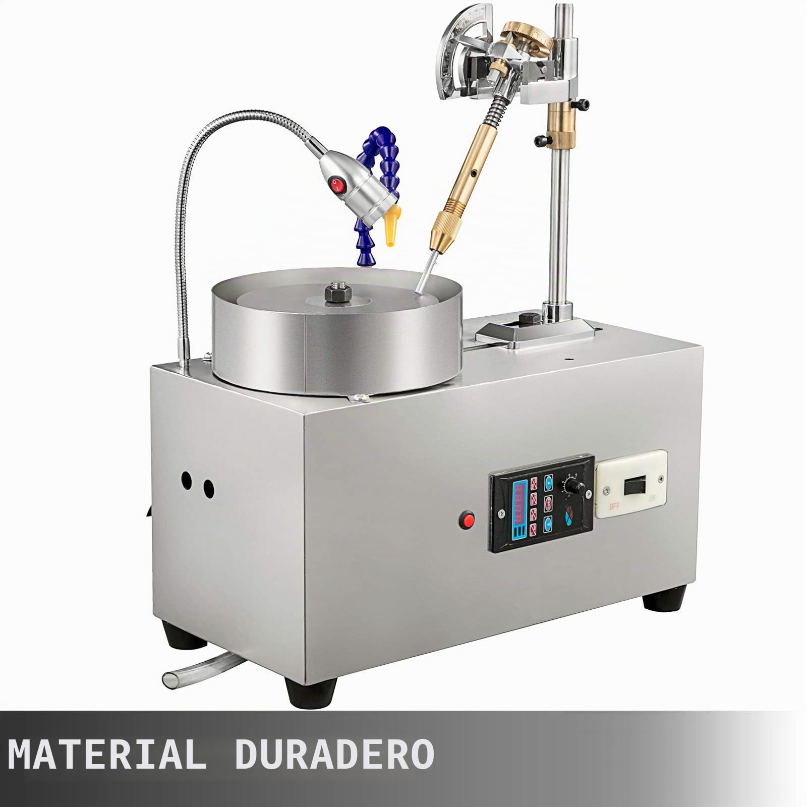 VEVOR Máquina de Facetado de Gemas, Pulidora de Roca y Joyas, Máquina de facturación de Gemas Jade plana, 2800RPM