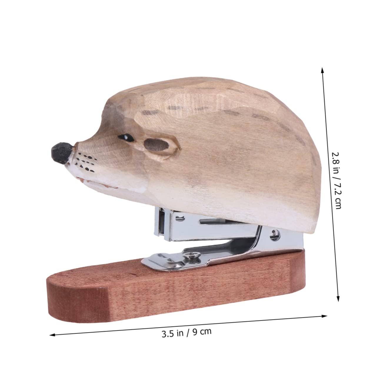 EXCEART 3pezzi Cucitrice Manuale Portatile Legno Forma Di Riccio Elegante Macchina Per Cucire Libri e Cancelleria Per Scuola e Ufficio Soluzione Creativa Per Studenti e Professionisti
